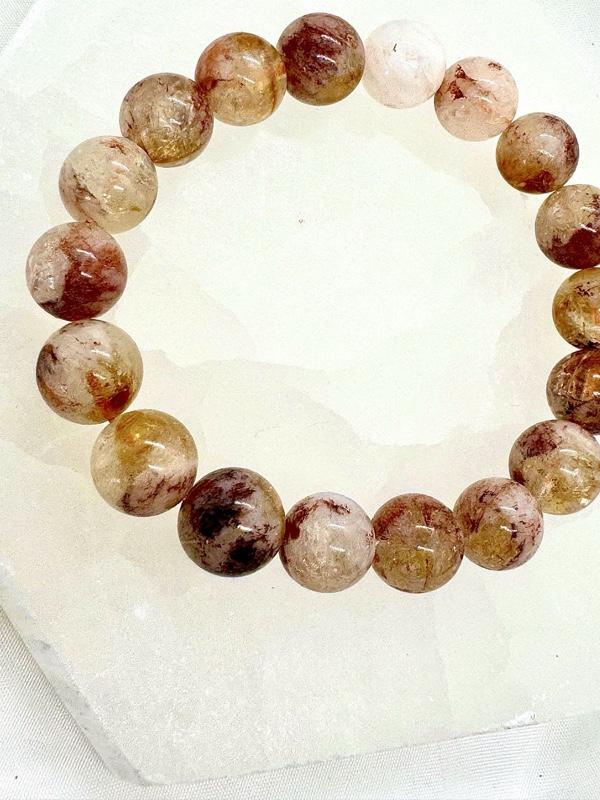 Urban Rutile’s Citrine and Fire Quartz beaded bracelet