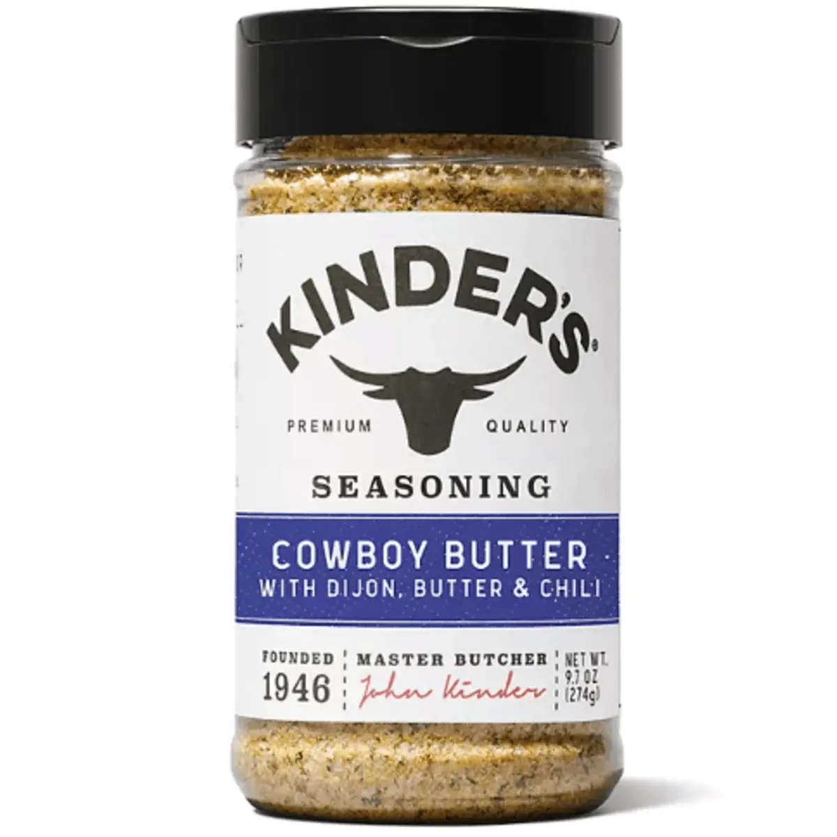 Kinder's Cowboy Butter Seasoning Jar, 9.7 oz,  Spice Flavor (Cooking Essentials for Staples, Herbs & Spices)