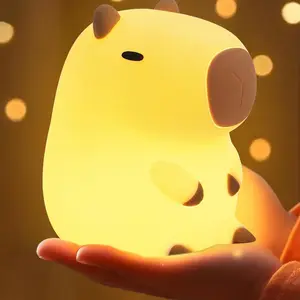 Cute LED Soft Animal Night Light, Atmosphere Night Light, Adjustable Baby Room Lamp, Rechargeable Touch Lamp, Led Cordless Lamp, Cute Dorm Decor, Perfect Gift for Boys and Girls