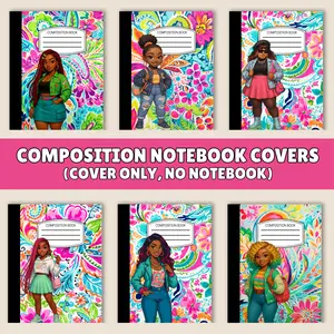 Composition Notebook Covers Only - Paisley Front & Back Elegant Design for Stylish Writing Tools