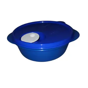 Crystalflash 560ml Blue Microwave-Safe Container with Non-Stick Surface for Convenient Food Reheating Meal Prep