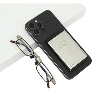 Folding Reading Glasses for Men Lightweight Block Blue Light Reader Hard Case