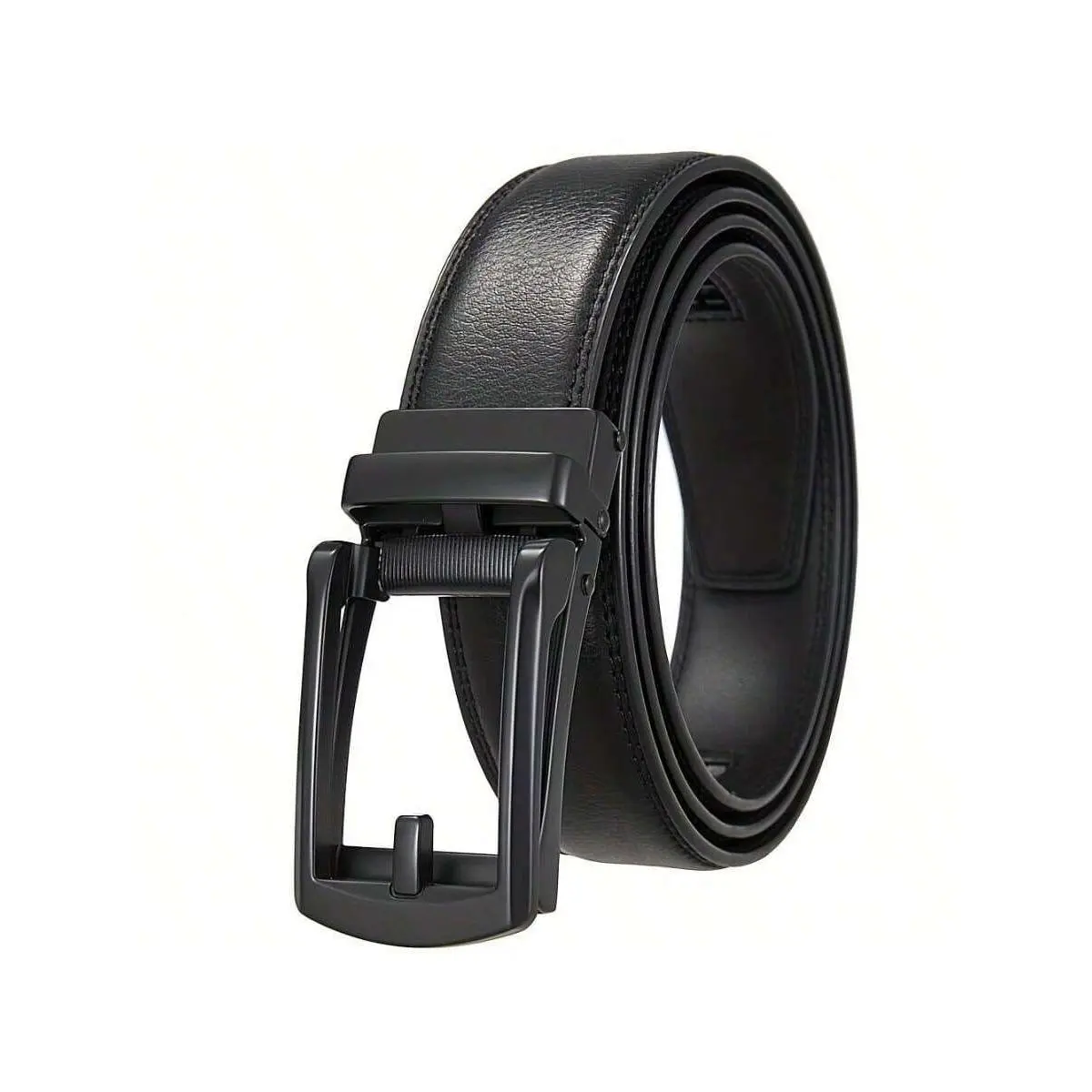 Men's Premium Leather Belt With Automatic Buckle - Perfect For Everyday Wear And Formal Settings, The Perfect Gift For Him
