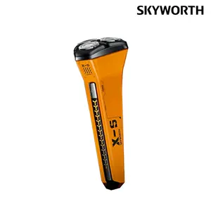 Skyworth X5 three head high-speed shaver, floating three head, high-speed rotating head, with side wing sideburns, full body IPX7 waterproof, suitable for short hard beards，Suitable for delicate boys