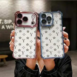 Starling letters Phone Case for iPhone 17 17 Pro 16 Pro 15 Pro Max 14 Plus 13 Pro 12 11 Series Airbag Anti Drop Shockproof Protective Cover Protection Smartphone