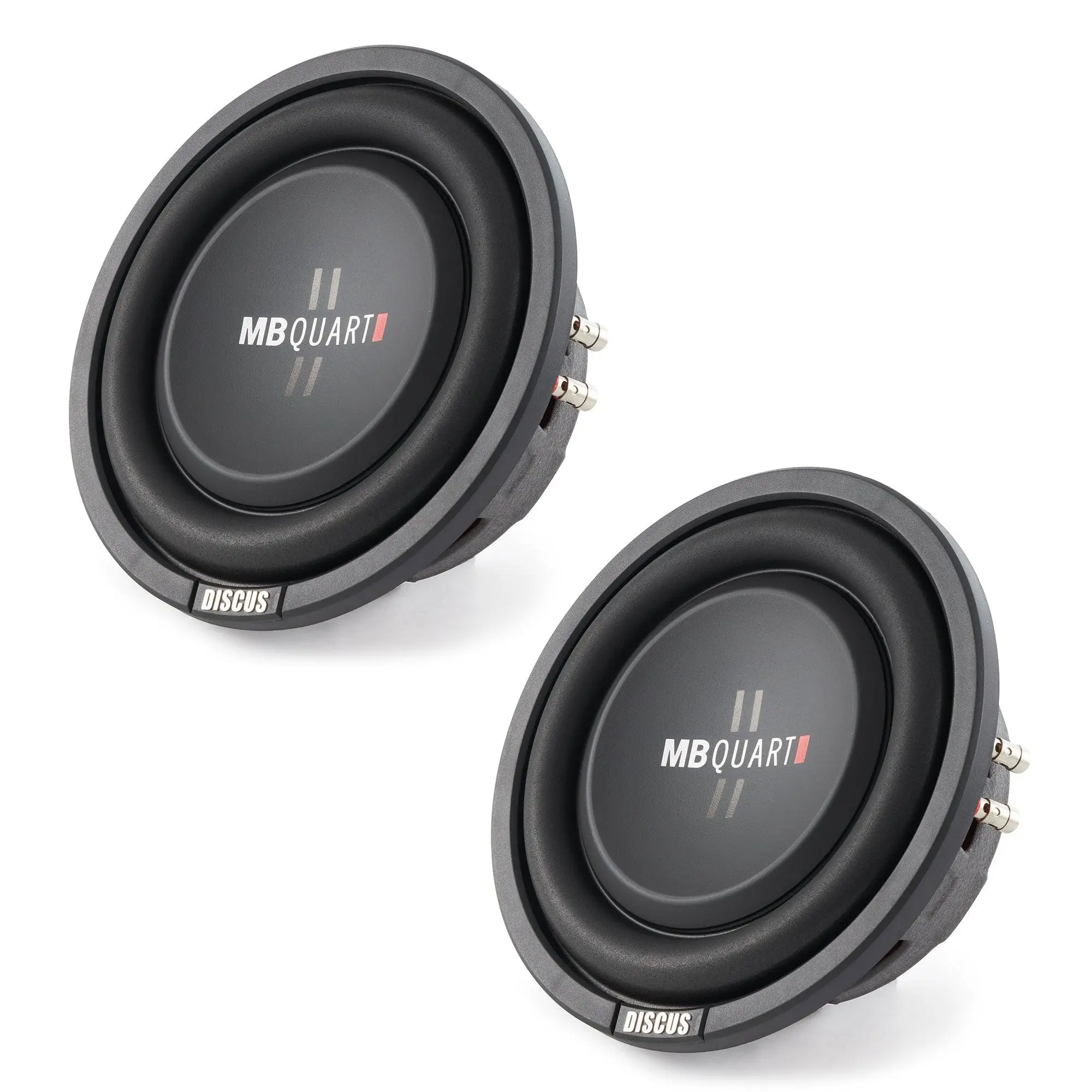 MB Quart DS1-204 400 Watt 8 Inch Shallow DVC 4 Ohm Car Subwoofer Speaker Pair MB Quart DS1-204 400 Watt 8 Inch Shallow DVC 4 Ohm Car Subwoofer Speaker Pair
