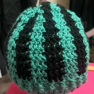 Lazy checkered hat