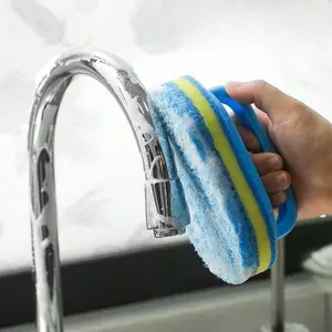 1PCS Magic Sponge For Effortless Cleaning - Versatile For Kitchen, Bathroom & More - No Electricity Needed, Sponges For Cleaning Kitchen Cleaning Sponge, Halloween Gift, Christmas Gift, Blue
