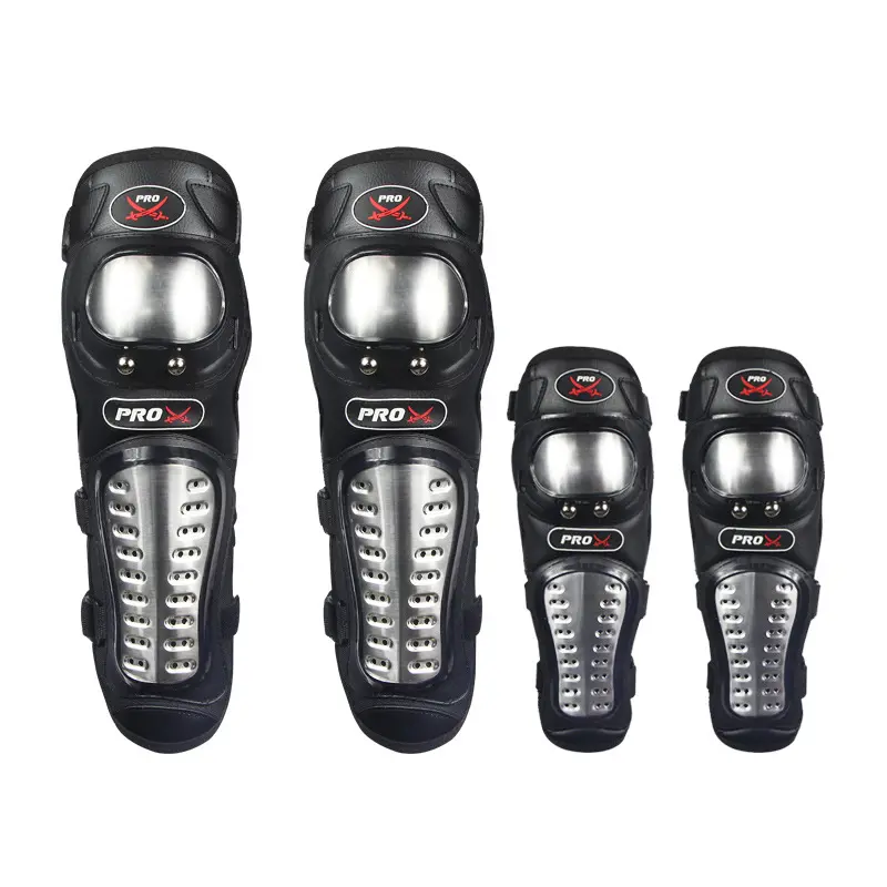 PRO-BIKER Motorcycle Protective Gear, Knee And Elbow Pads, Riding Riders, Anti Fall Stainless Steel, Anti Puncture