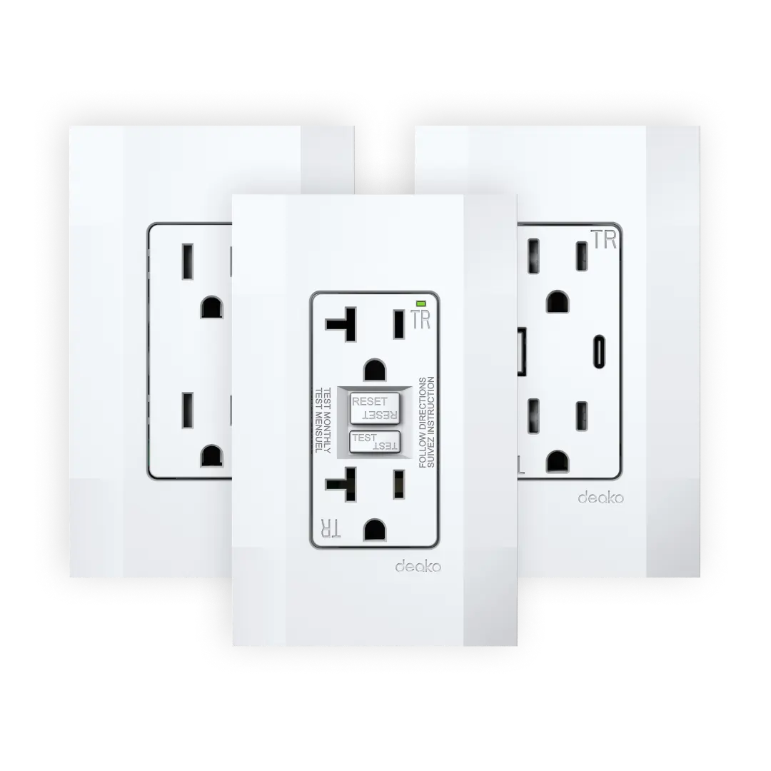 Simple Outlet with Screwless Cover