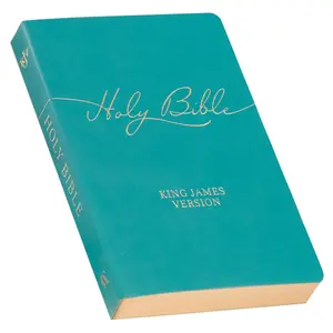 KJV Holy Bible, Gift Edition Faux Leather, King James Version, Teal Imitation Leather – May 19, 2025