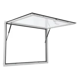 GARVEE Concession Windows with Awning for Food Trucks and Trailers, Available in Multiple Sizes (36"W x 36"H, 48"W x 36"H, 53"W x 33"H, 60"W x 36"H), Featuring Rainwater Resistant Design, Aluminum Alloy Frame, and Drag Hook for Durability
