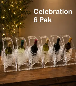 Coolin Curve Beverage Chiller - Celebration 6 Pak - Beverage chiller pack of 6