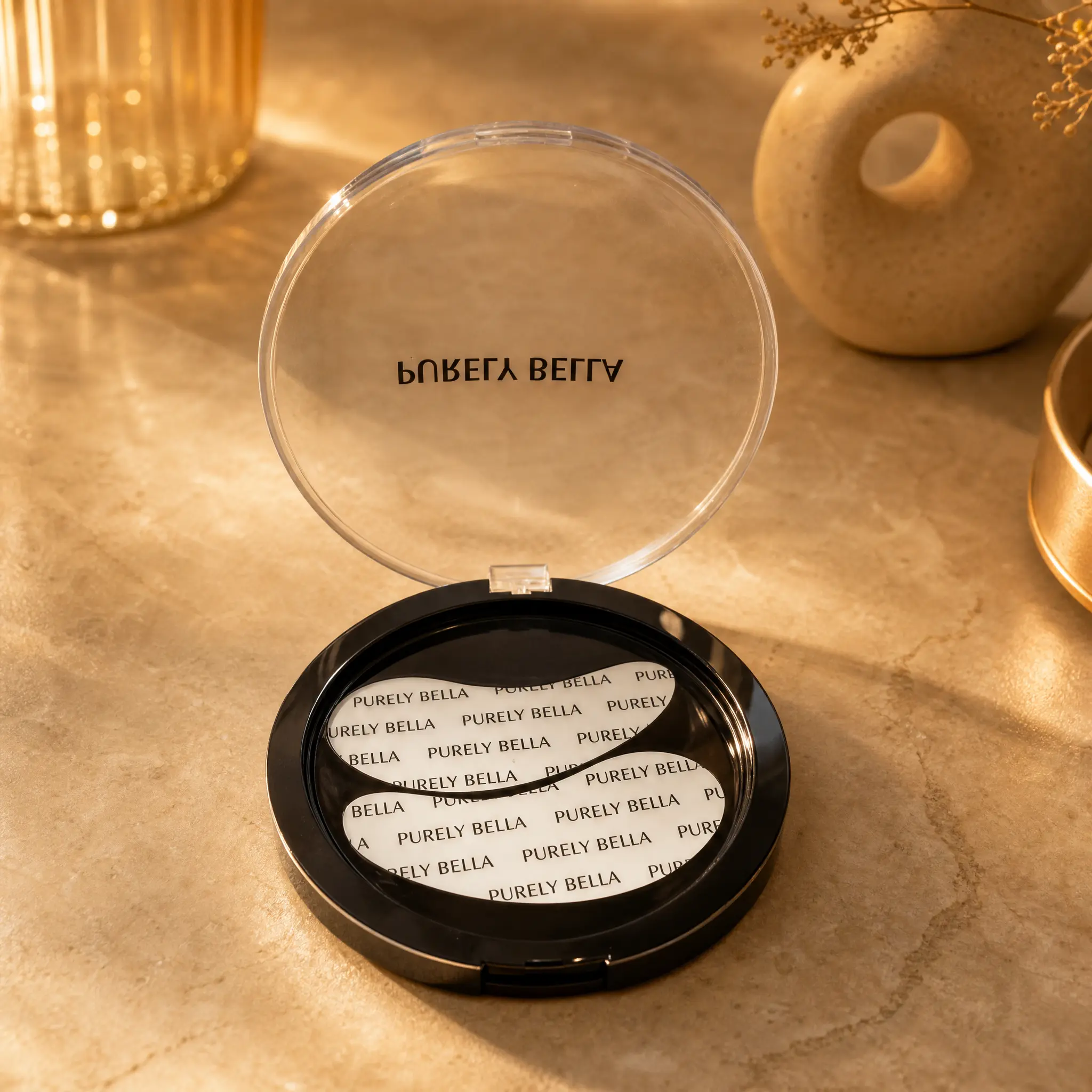 PURELY BELLA Reusable Silicone Eye Masks for Adults - Smooth, Serum-Infused Luxury Daily Skincare, Active Hydrating & Anti-Aging Barrier Therapy for Sensitive Skin, Eye Cream Compatible, Puffiness-Reducing Soothing Patches