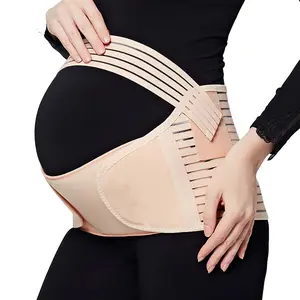 3-In-1 Pregnancy Belly Band Twin Maternity Support Belt, Pressure Relief Waistband, Petite Size, Ca Prop 65 Compliant