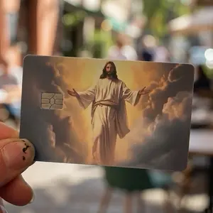 Christian Jesus Debit Card Skin Sticker 2 Pack Religious Vinyl Cover