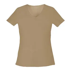 Clearance Heartsoul Khaki Shine On V-Neck Scrub Top