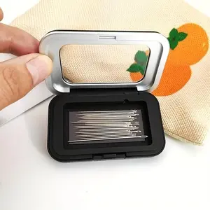 Black needle box, cross-stitch tool accessory storage box, matte needle set box, embroidery needle box, sweater sewing needle box