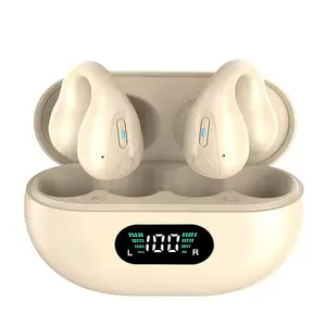 Wireless Bluetooth Ear-Clip & Ear-Headphones Sport Noise Cancelling Mic Large Battery Capacity