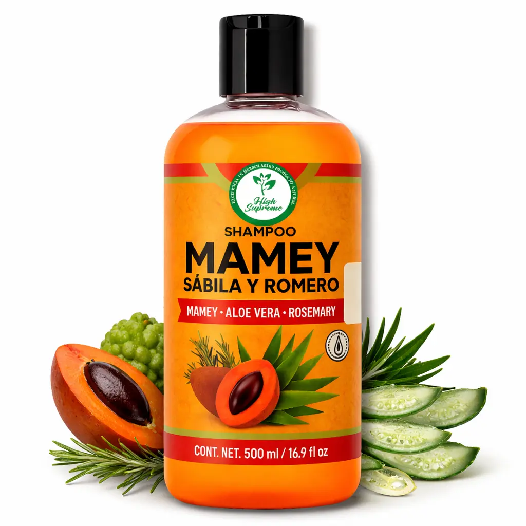 VIRAL Shampoo Revitalizante de Mamey, Sábila y Romero – 500 ml – Shampoo Herbal Diario – Hidratación y Vitalidad – Fórmula Nutritiva que Apoya el Fortalecimiento y Brillo del Cabello