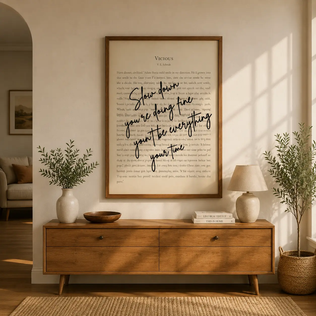 [Sale Off To 40%] [UNFRAMED]Vicious Quote Poster, Dark Academia Bookish Wall Art, Literary Book Decor, Book Lover Gift