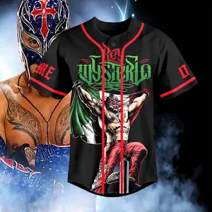 Rey Mysterio The Master Of The 619 Custom Baseball Jersey Baseball Jersey Shirt Summer Shirt Gift For Him Gift For Her Father Gift Mother