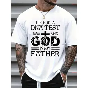 I Took A DNA Test God Is My Father T-Shirt Christian Faith Graphic Tee Men