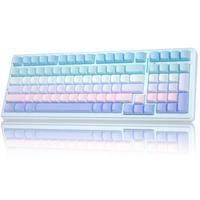 Side-engraved blue&purple-Flower switch