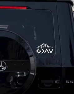 God Is Greater Than the Highs and Lows Christian Decal | Car Mirror Sticker