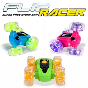 Contixo RC Stunt Car 4WD - 360 Spins LED Lights & Thr 2.4GHz Anti-Interference Control Rechargeable Battery for Kids Ages 4-12 Gift Idea