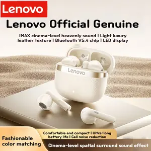 Lenovo EA169 Wireless Semi-In-Ear Bluetooth Earphones 24H Ultra Long Battery Life Hi-Fi Stereo Sound Secure Fit Comfortable Unisex Design Easy Touch Control for Sports Running Gym Daily Commute Compatible with iPhone Android Tablet PC Laptops