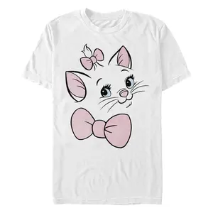 Men's Aristocats Marie Face T-Shirt