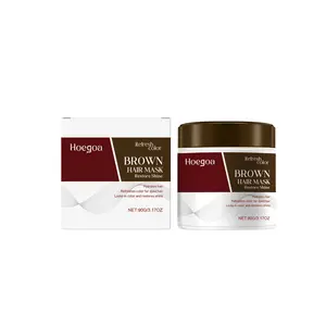 Hoegoa Color Lock Hair Mask Deep Nourishment Moisturizes Smooths Frizzy Hair Locks Hue for Bright Lustrous Lightweight Hair