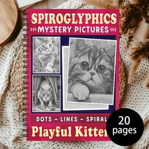 Fun Challenge Dot Line Book, Mystery Pictures Book, Interesting Drawing Method, Perfect Gift, Unlock New Experience (pencil Not Included)