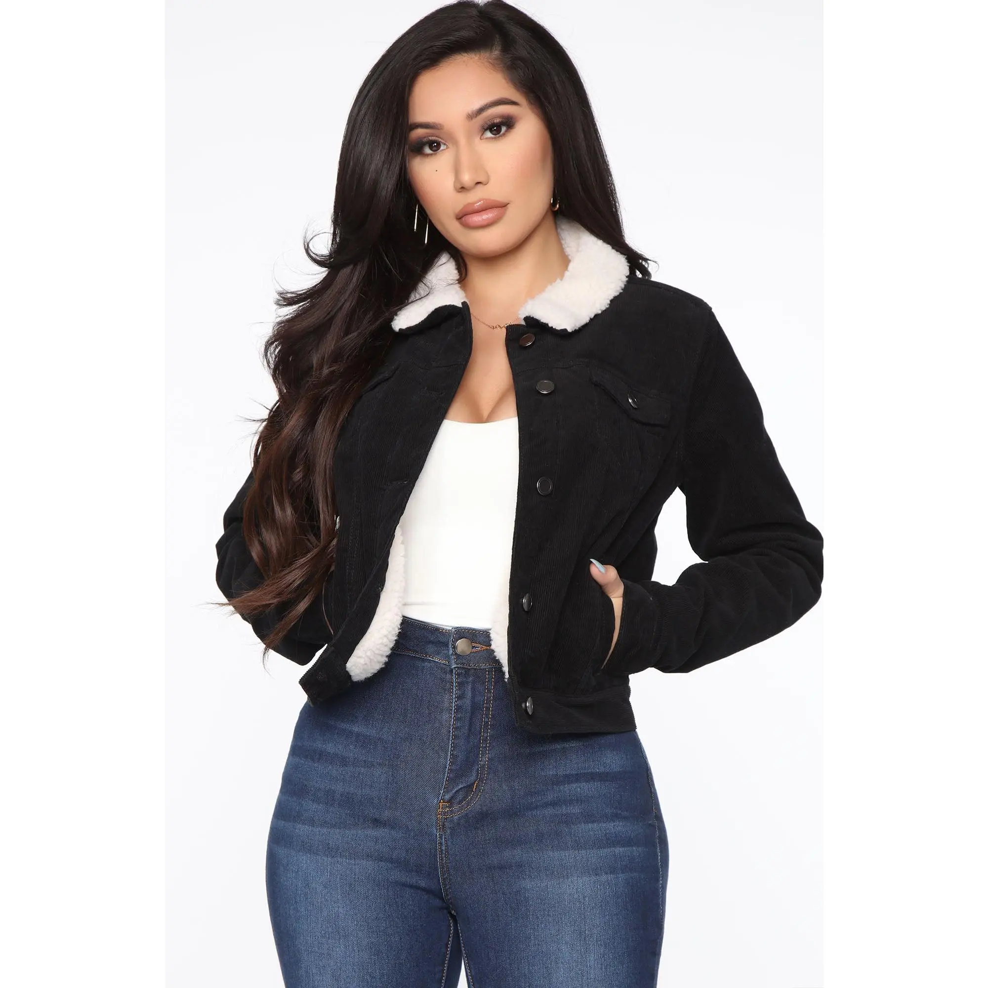 Can It Be Corduroy Jacket - Black