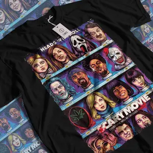 Scary Movie T-shirt Vintage Horror Movie Unisex Graphic Tee