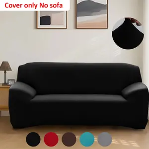 Seasonal Plain Sofa Cover Set, Elastic Protection Cushion, Soft Comfortable Breathable Washable, Elastic Sofa Slipcover, Suitable for Single/dual/triple/four-Seat Sofas, Stretch Sofa Cover