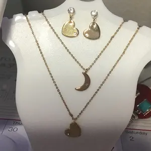 Necklace and earrings Female
