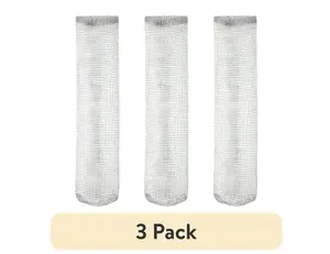 (3 pack)  2-Pack 10.6" Stainless Steel Mesh Lint Traps Universal Washer Hose Filter Silver
