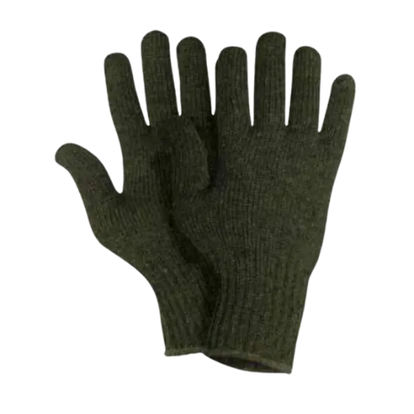 100% Wool Gloves (Olive Green)