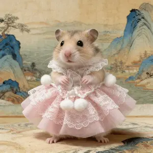 Polyester Pet Costume for Lizards, Reptiles, Dwarf Hamsters, And Small Pets | Spring-Summer Festival Edition, Hand Wash Or Professional Dry Clean
