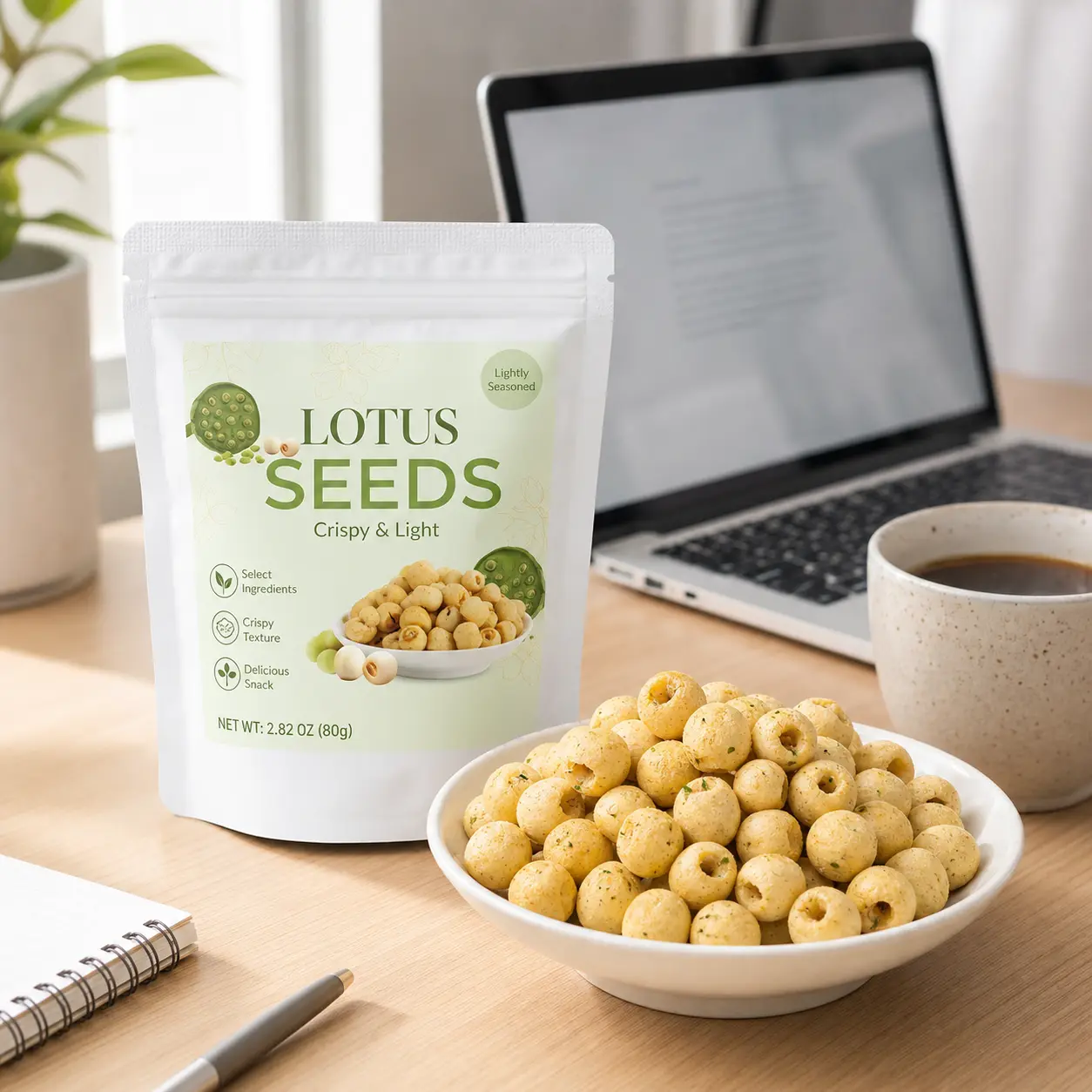 a snack that's plant-based, light, and unbelievably crunchy-Lotus crisp!