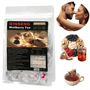 Feel More Alive Every Day – Traditional Ginseng Herbal Tea for Male Vitality & Energy Balance ,Ginseng Ten Treasure Herbal Blend Kidney & Liver|   20, 40, 60 Tea Bags