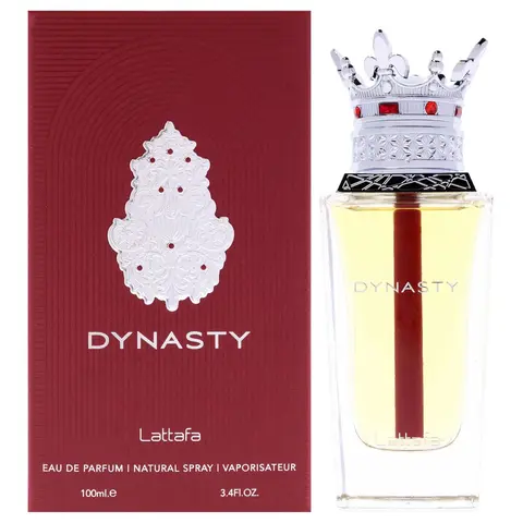 Lattafa Dynasty Unisex Eau de Parfum (EDP) Spray - 3.4 oz/100ml, Fresh, Spicy, Woody and Earthy, Aromatic, Citrus Spark, Herbal EDP Scents, Long-Lasting Fragrances for All Seasons