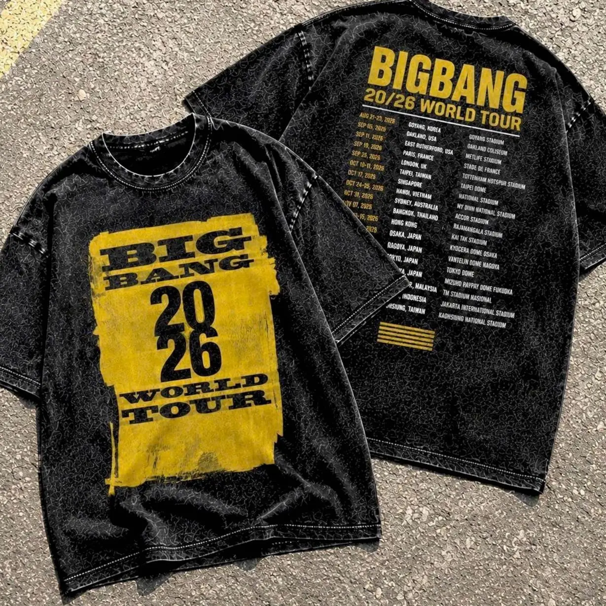 Kpop Vintage Bootleg World Tour GD G-Dragon T-shirt, Unisex S-5XL Graphic Tee