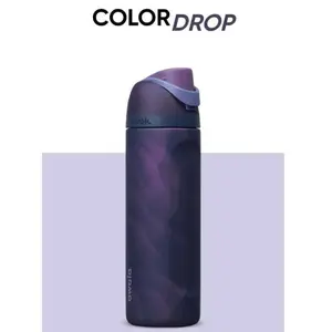 Owala Arctic Storm 24oz 32oz Freesip Water Bottle Insulated Stainless Steel Tumbler Purple Gradient Shimmer Leak Proof Straw Lid Travel Gym Bottle