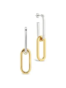 Doreen Mixed Metal Oval Drops