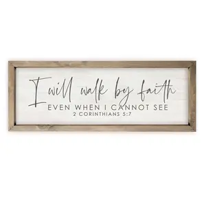 Farmhouse Style Wall Decor Sign, Rustic Home Decor, Vintage Plaque Decor, Wood Sign, Home Decor Gift, Wooden Wall Hangings with Frame, Decorative Plaque