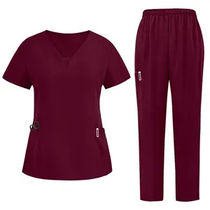 2025NewSurgicalGownSetforDoctorsNursesSPABeautySalonDentalHospitalWorkwearComfortableMinimalistStyleWomen'sUniformsBasicHOT