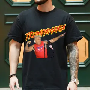 Trumpamania T-Shirt, Patriotic Shirt, USA Pride Tee, Political Statement Shirt, Don4ld Trummp Hulk Hogan Maga, Vote Trummp 2024 Shirt